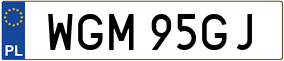 Truck License Plate